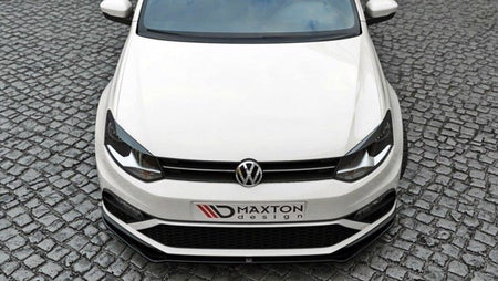 Maxton Front Splitter V.2 VW Polo Mk5 Gti (Facelift) - Gloss Black