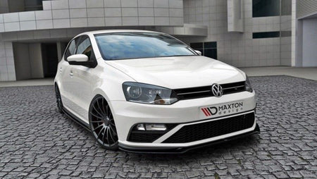 Maxton Front Splitter V.2 VW Polo Mk5 Gti (Facelift) - Gloss Black
