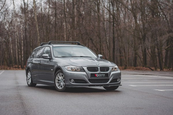 Maxton Front Splitter  V.2 BMW 3 E90/E91 Facelift - Gloss Black