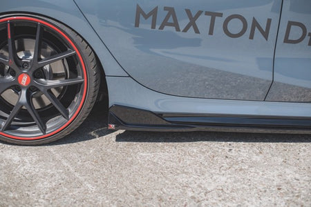 Maxton Side Skirts Diffusers V.3 For BMW 1 F40 M-Pack/ M135I  - Gloss Black