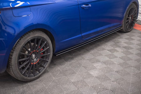 Maxton Side Skirts Diffusers Seat Leon Cupra / Fr Sc Mk3 / Mk3 Fl - Gloss Black