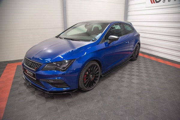 Maxton Side Skirts Diffusers Seat Leon Cupra / Fr Sc Mk3 / Mk3 Fl - Gloss Black