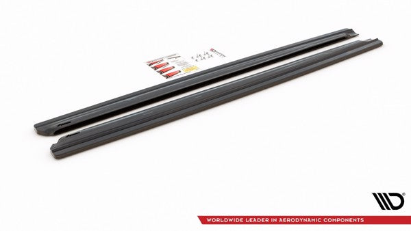 Maxton Side Skirts Diffusers Seat Leon Cupra / Fr Sc Mk3 / Mk3 Fl - Gloss Black