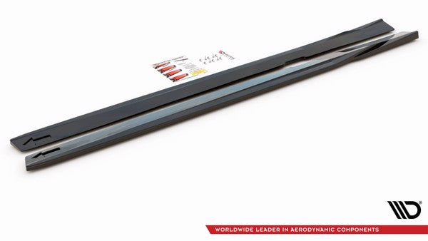 Maxton Side Skirts Diffusers V.1 Volvo S60/V60 R-Design Mk3 - Gloss Black