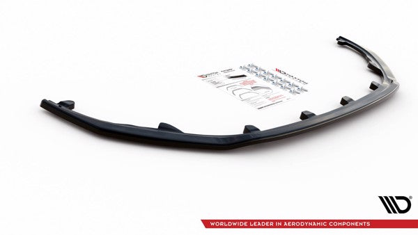Maxton Front Splitter V.1 Peugeot 308 Mk2 Facelift - Gloss Black