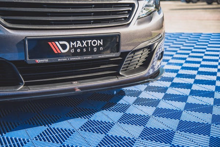Maxton Front Splitter V.1 Peugeot 308 Mk2 Facelift - Gloss Black