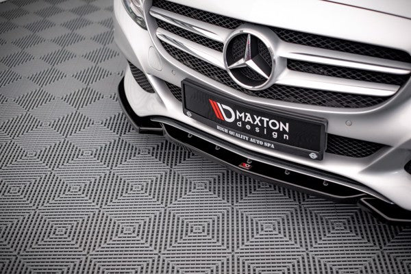 Maxton Front Splitter Mercedes-Benz C W205 - Gloss Black