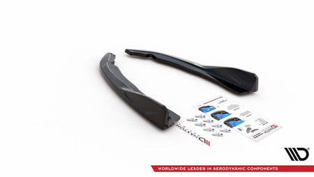 Maxton Rear Side Splitters V.2 BMW 4 M-Pack G22 - Gloss Black
