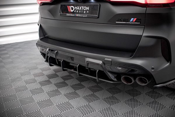 Maxton Street Pro Rear Diffuser BMW X5M F95 - Black