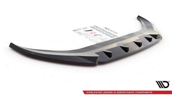 Maxton Front Splitter V.2 Volkswagen Caddy Mk5 - Gloss Black