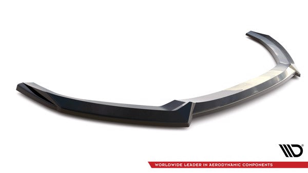 Maxton Front Splitter V.3 Audi S3 / A3 S-Line Sportback 8V Facelift - Gloss Black
