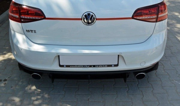 Maxton VW Golf Mk7 Gti Rear Diffuser & Rear Side Splitters