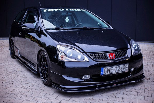 Maxton Front Splitter V.1 Honda Civic Ep3 (Mk7) Type-R/S Facelift - Gloss