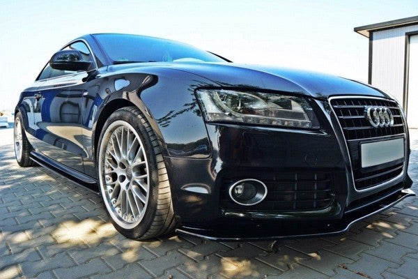 Maxton Side Skirts Diffusers Audi S5 / A5 / A5 S-Line 8T / 8T Fl - Gloss Black