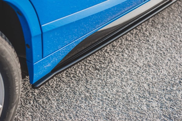 Maxton Side Skirts Diffusers For BMW X2 F39 M-Pack - Gloss Black