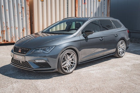 Maxton Side Skirts Diffusers V.4 Seat Leon Cupra / Fr Mk3 Fl - Gloss Black