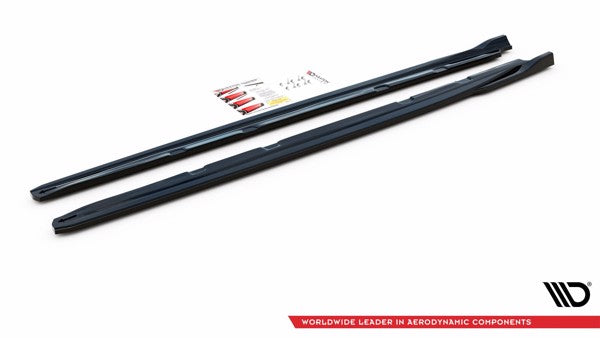 Maxton Side Skirts Diffusers V.4 Seat Leon Cupra / Fr Mk3 Fl - Gloss Black