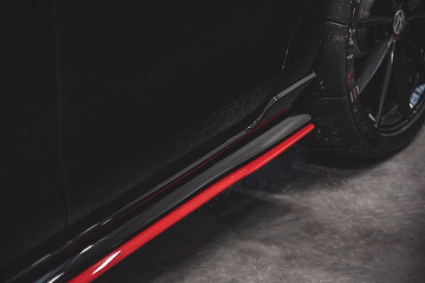 Maxton Side Skirts Diffusers VW Golf 7 Gti Tcr  - Gloss Black