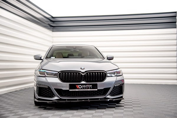 Maxton Front Splitter V.2 BMW 5 G30 Facelift M-Pack - Gloss Black