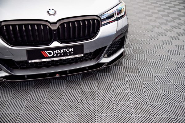 Maxton Front Splitter V.2 BMW 5 G30 Facelift M-Pack - Gloss Black