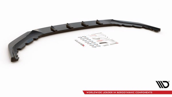 Maxton Front Splitter V.2 BMW 5 G30 Facelift M-Pack - Gloss Black