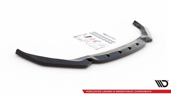 Maxton Front Splitter V.1 BMW X1 M-Pack F48 - Gloss Black