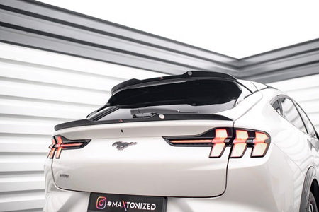 Maxton Lower Spoiler Cap Ford Mustang Mach-E Mk1 - Gloss Black