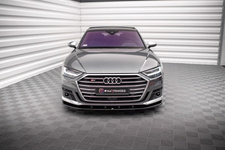 Maxton Front Splitter V.2 Audi S8 D5 - Gloss Black
