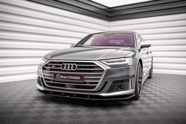 Maxton Front Splitter V.2 Audi S8 D5 - Gloss Black