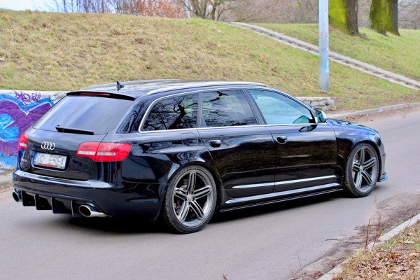 Maxton Side Skirts Diffusers Audi RS6 C6 - Gloss Black