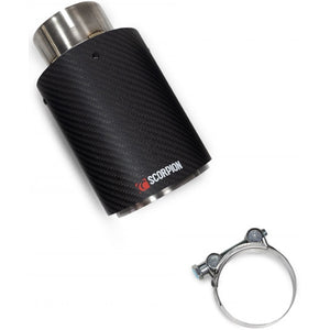 Scorpion Resonated Single 90mm Carbon Fibre Ascari Trim - VW UP