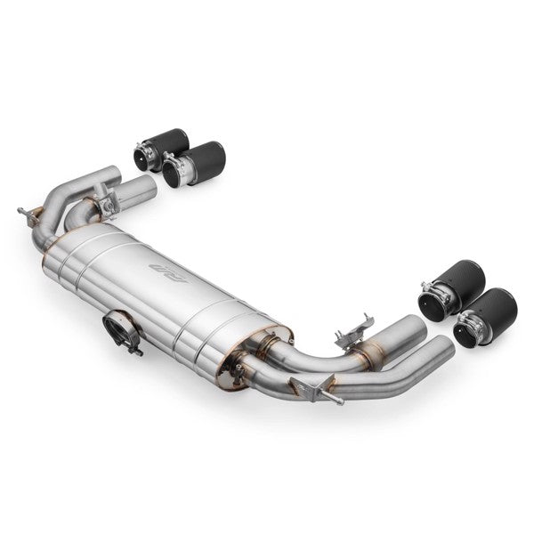 RM Motors Complete exhaust system AUDI S3 8Y 2.0 TFSI Sedan Beginning - Downpipe with straight pipe +silencer, AUDI tips - 3