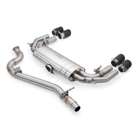 RM Motors Complete exhaust system AUDI S3 8Y 2.0 TFSI Sedan Beginning - Downpipe with straight pipe +silencer, AUDI tips - 2