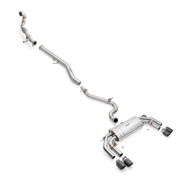 RM Motors Complete exhaust system AUDI S3 8Y 2.0 TFSI Sedan Beginning - Downpipe +straight pipe, AUDI tips - 4