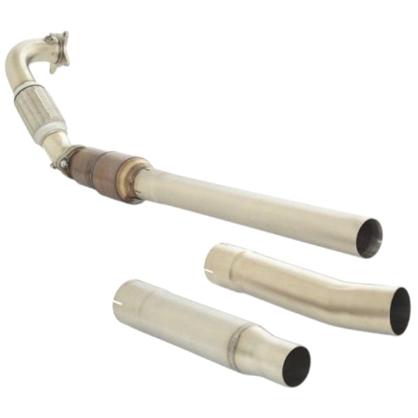 Friedrich Motorsport 76mm Downpipe Med 200-Cellers HJS Sports Cat. Rustfrit Stål + Termo-Integral-Isolering