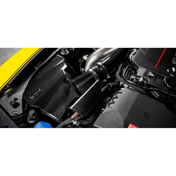 Eventuri Carbon Intake sæt med kulfiber luftfilter til Mercedes A35 AMG, GLA35, GLB35 og A250, inklusive rød luftfilterindsats o