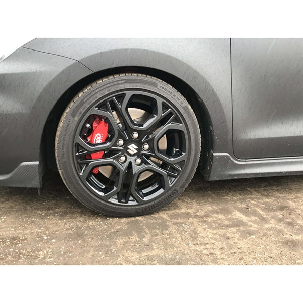 V-MAXX Bremsekit med 330mm skiver og røde kalibre til Suzuki Swift Sport, højtydende bremsesystem til forbedret bremsekraft og h