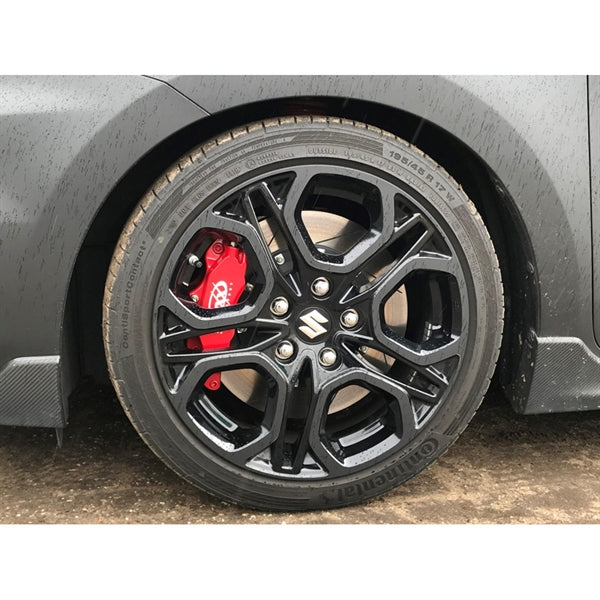 V-MAXX Bremsekit med 330mm skiver og røde kalibre til Suzuki Swift Sport, højtydende bremsesystem til forbedret bremsekraft og h