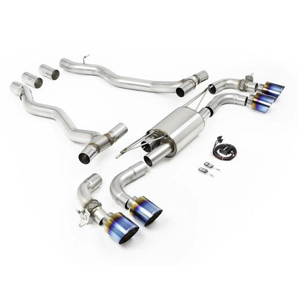 Milltek endrør til BMW 5-serie M5 4,4l Twin Turbo Hybrid G90 & G99, tips i brændt titanium – billede 2