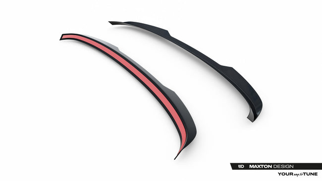 Maxton Spoiler Cap For BMW 5 G30 M-Pack - Gloss Black