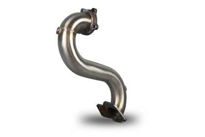 Scorpion de-cat downpipe til Opel Astra J VXR, set skråt bagfra