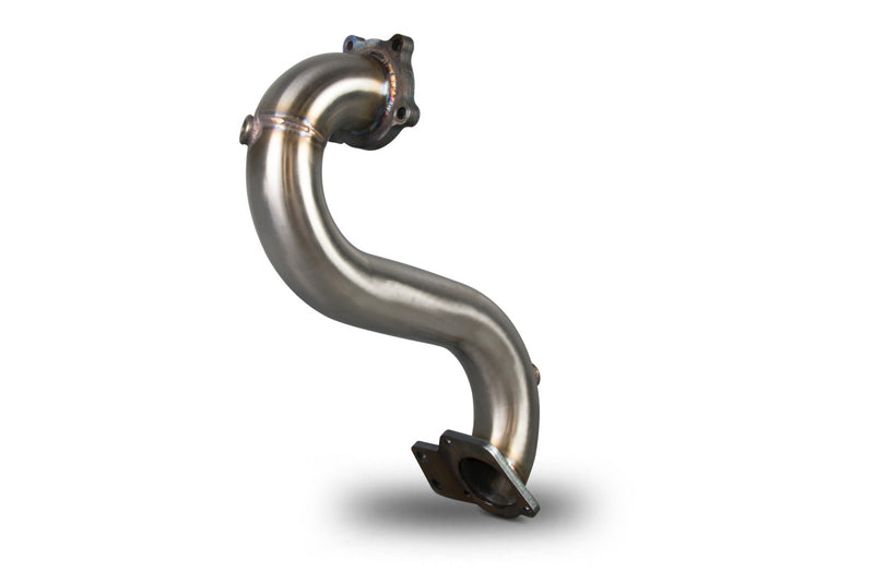 Scorpion de-cat downpipe til Opel Astra J VXR, set skråt bagfra