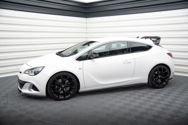 Maxton Side Skirts Diffusers Opel Astra Gtc Opc-Line J - Gloss Black