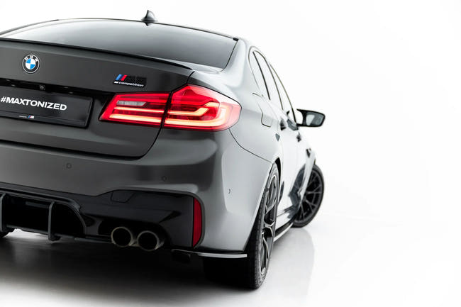 Maxton Rear Side Splitters BMW M5 F90 - Gloss Black