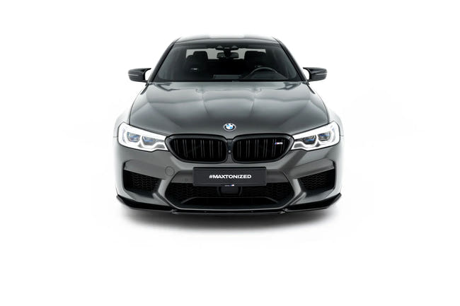 Maxton Front Splitter V.2 BMW M5 F90 - Gloss Black
