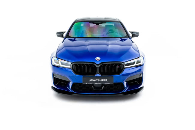 Maxton Front Splitter V.2 BMW M5 F90 Facelift - Gloss Black