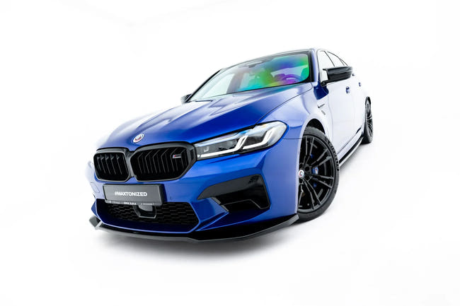 Maxton Front Splitter V.2 BMW M5 F90 Facelift - Gloss Black