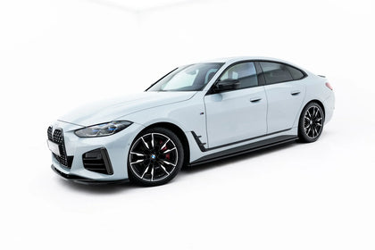 Maxton Side Skirts Diffusers V.1 BMW 4 Gran Coupe M-Pack G26 - Gloss Black