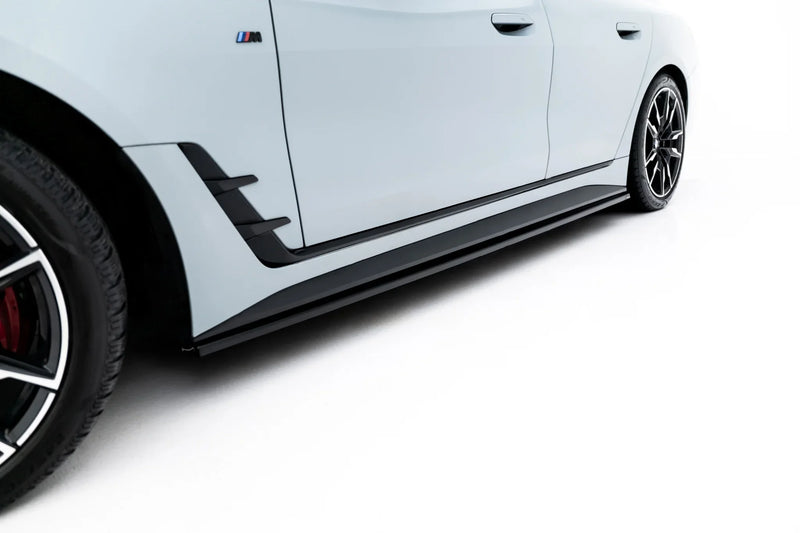 Maxton Side Skirts Diffusers V.1 BMW 4 Gran Coupe M-Pack G26 - Gloss Black