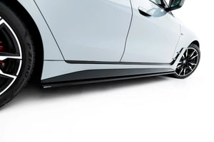Maxton Side Skirts Diffusers V.1 BMW 4 Gran Coupe M-Pack G26 - Gloss Black